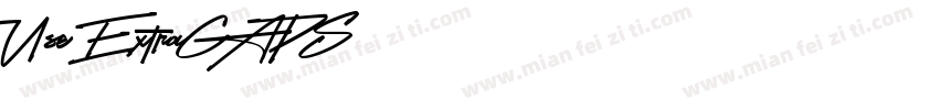 Use ExtraCAPS字体转换